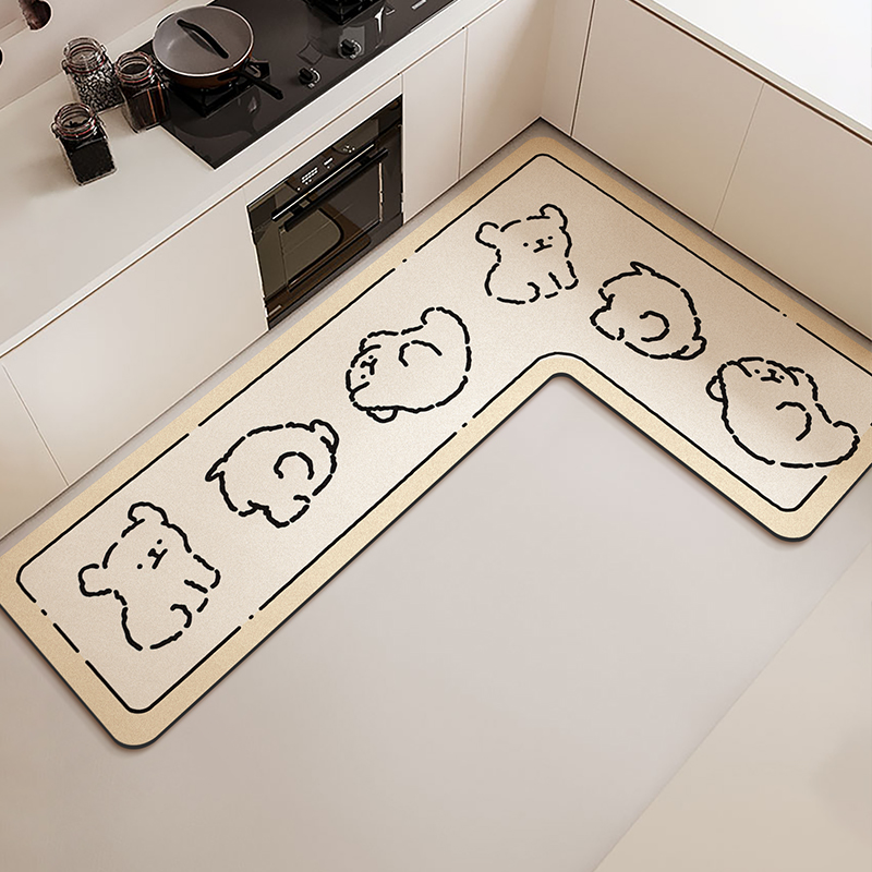 Commercial Kitchen Vinyl Flooring - Alfombra de Cocina en forma de