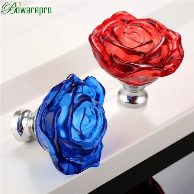 Commercial Kitchen Cabinet - Bowarepro-manija de cristal rosa de 50MM,