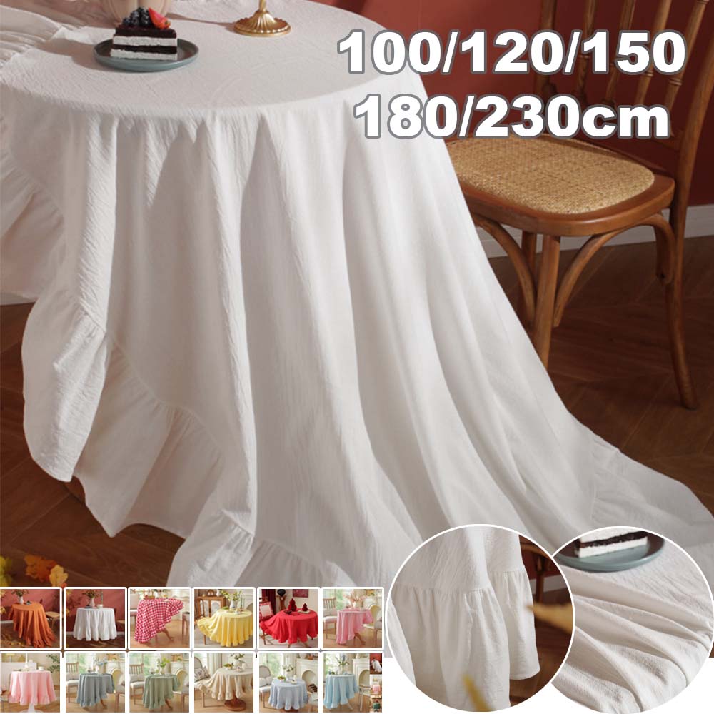 Commercial Dishwasher Table - Mantel Redondo de Color Sólido, de