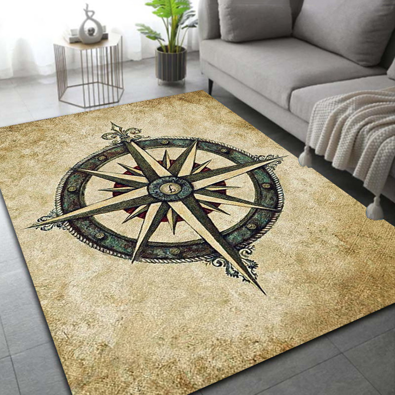 Commercial Kitchen Mats - Mapa de brújula Retro, mapa del