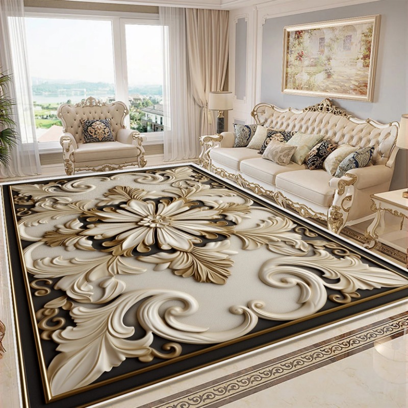 Commercial Kitchen Mats - Alfombra 3D de flores para dormitorio,