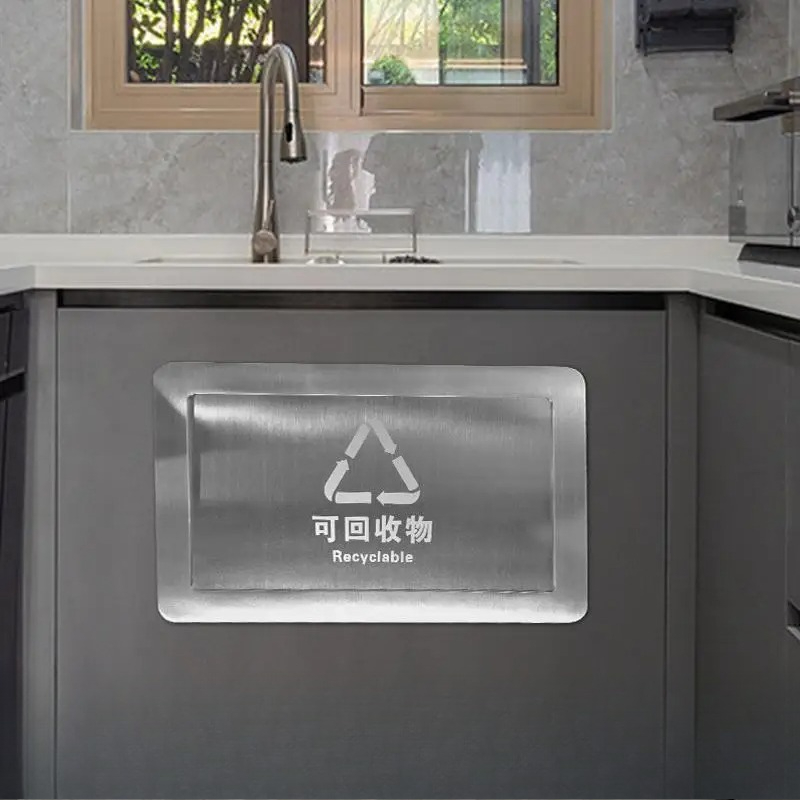 Commercial Kitchen Garbage Can - Tapa de cubo de basura abierta