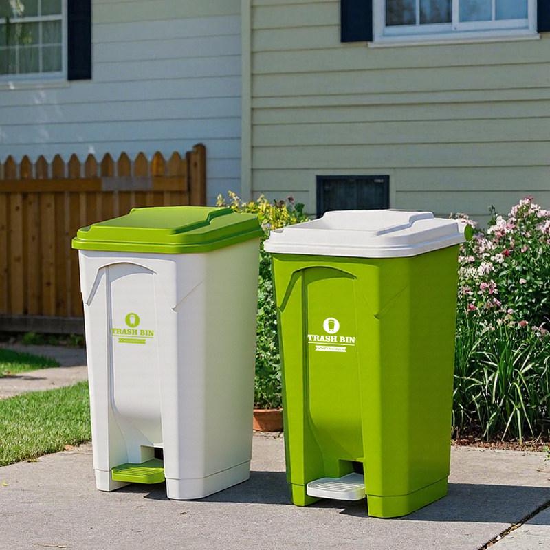 Commercial Kitchen Garbage Can - Contenedor de Basura Grande para Exteriores,