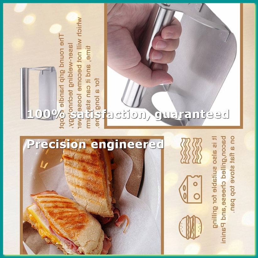 Commercial Kitchen - Prensa para carne/bacon de acero inoxidable
