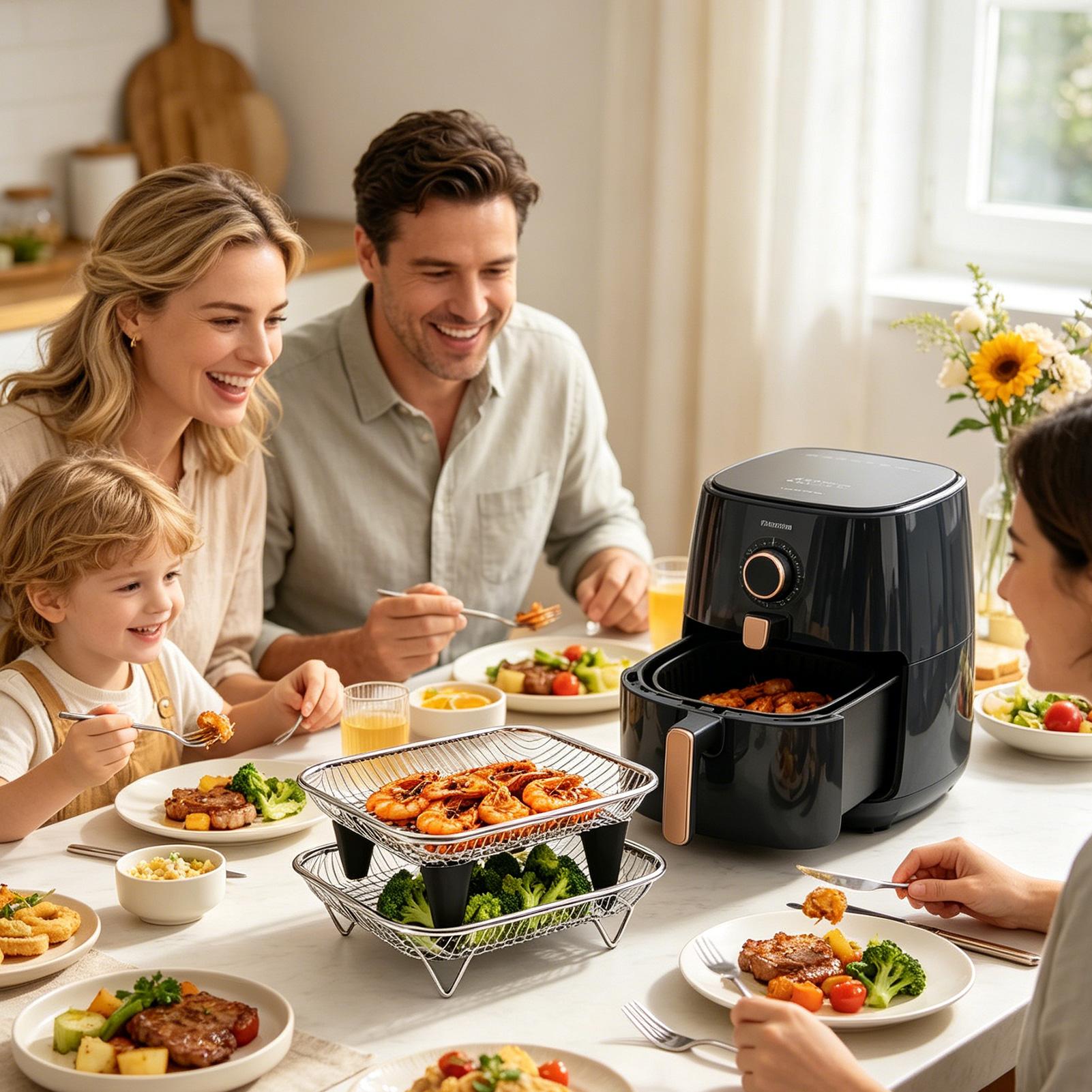Cesta para freidora de aire de - Commercial Kitchen Steamer reseña y precio