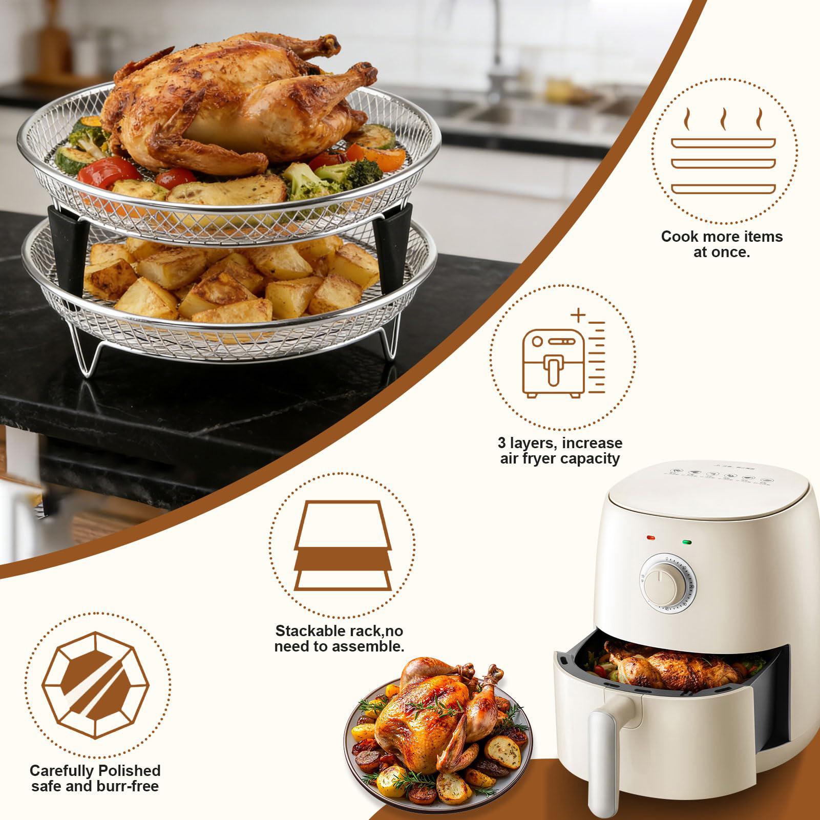 Cesta para freidora de aire de - Commercial Kitchen Steamer reseña y precio