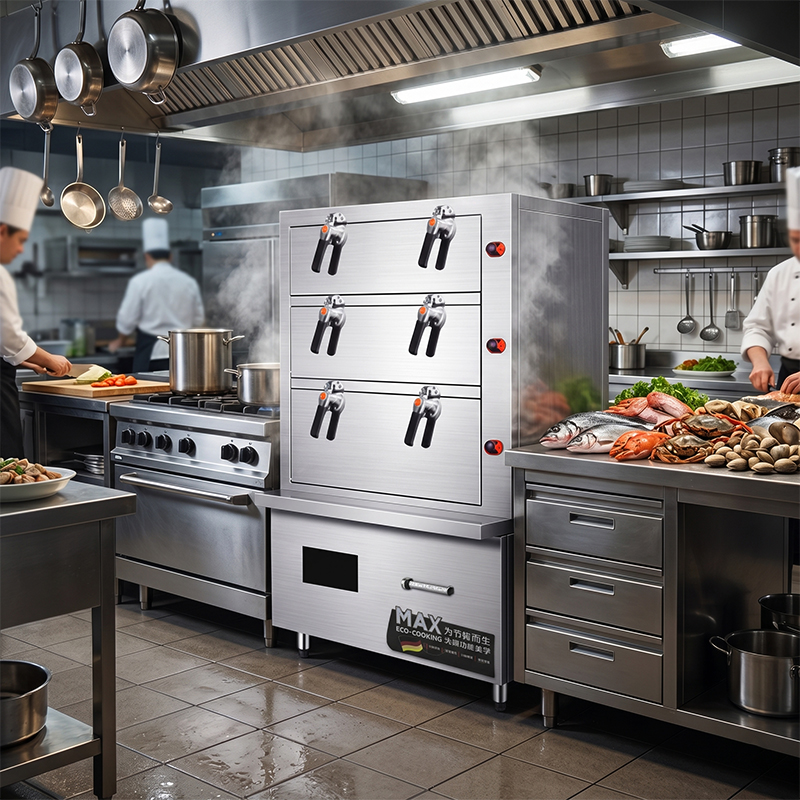 Vaporera Eléctrica Comercial I - Commercial Kitchen Steamer reseña y precio