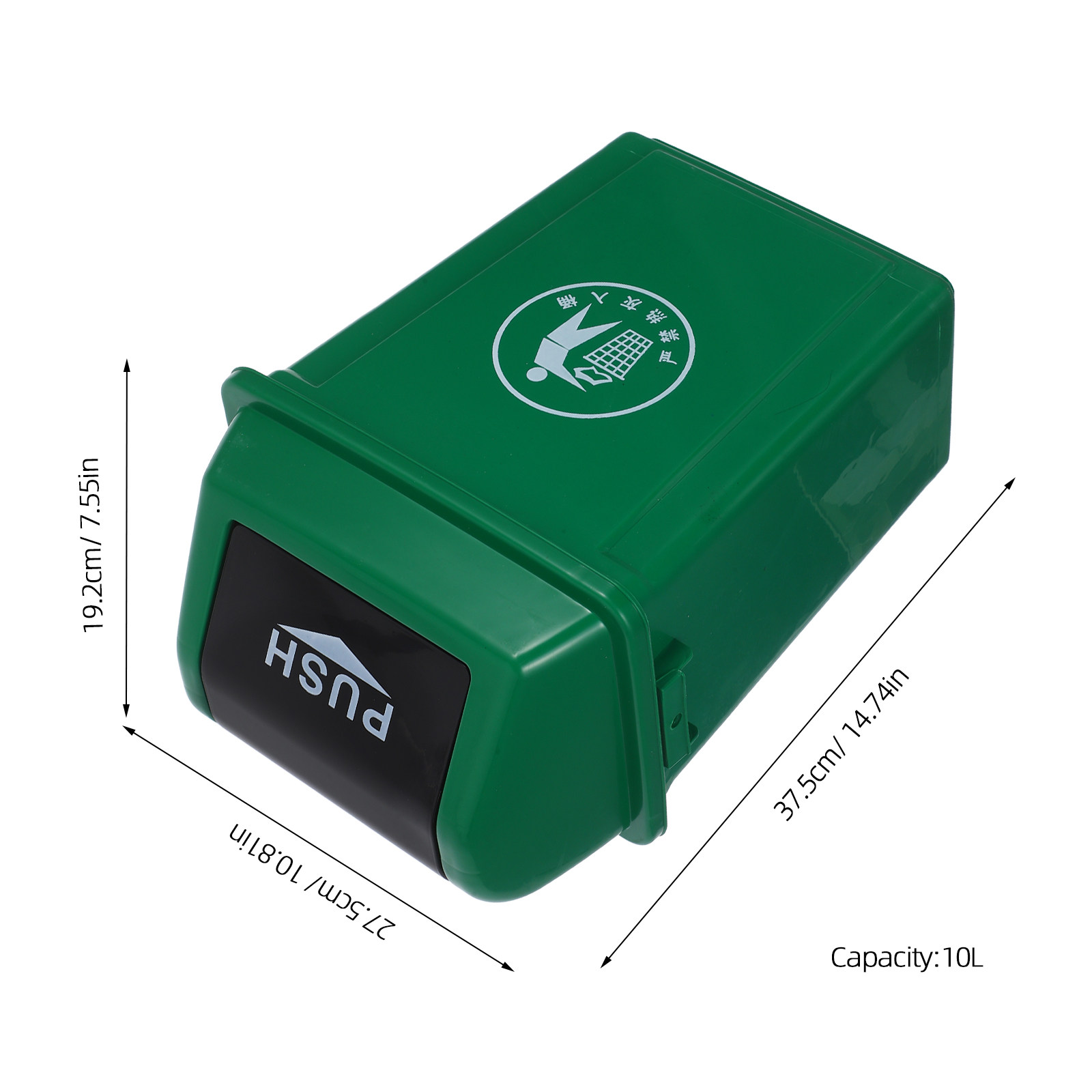 Cubo de basura con tapa abatib - Commercial Kitchen Garbage Can reseña y precio