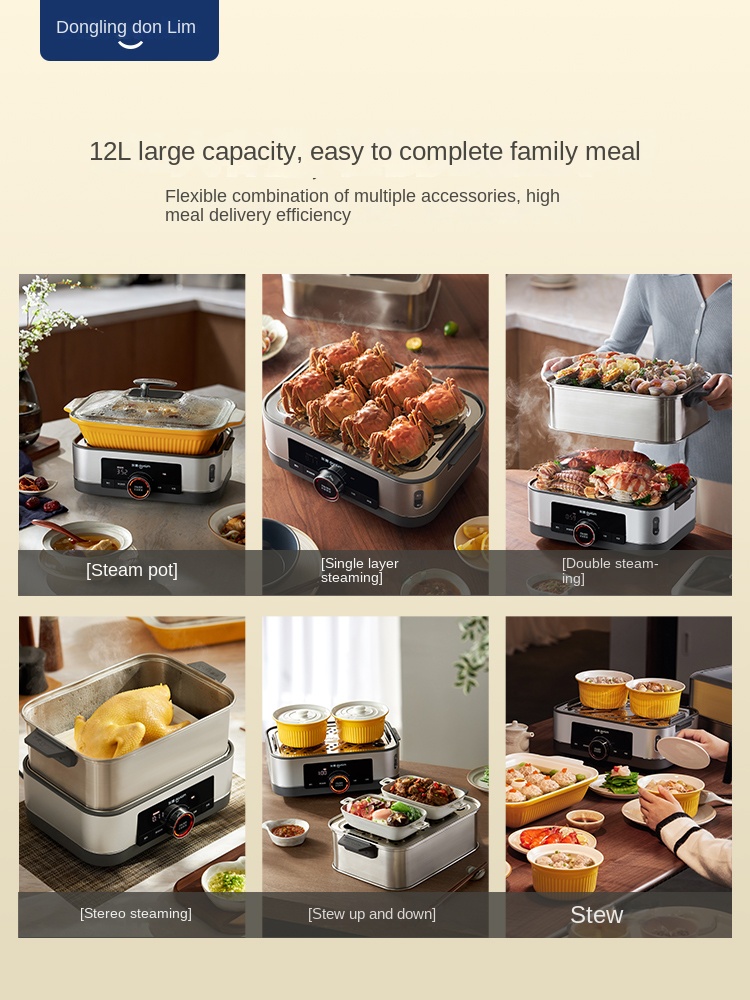 Donlim DL-1005-vaporera multif - Commercial Kitchen Steamer reseña y precio