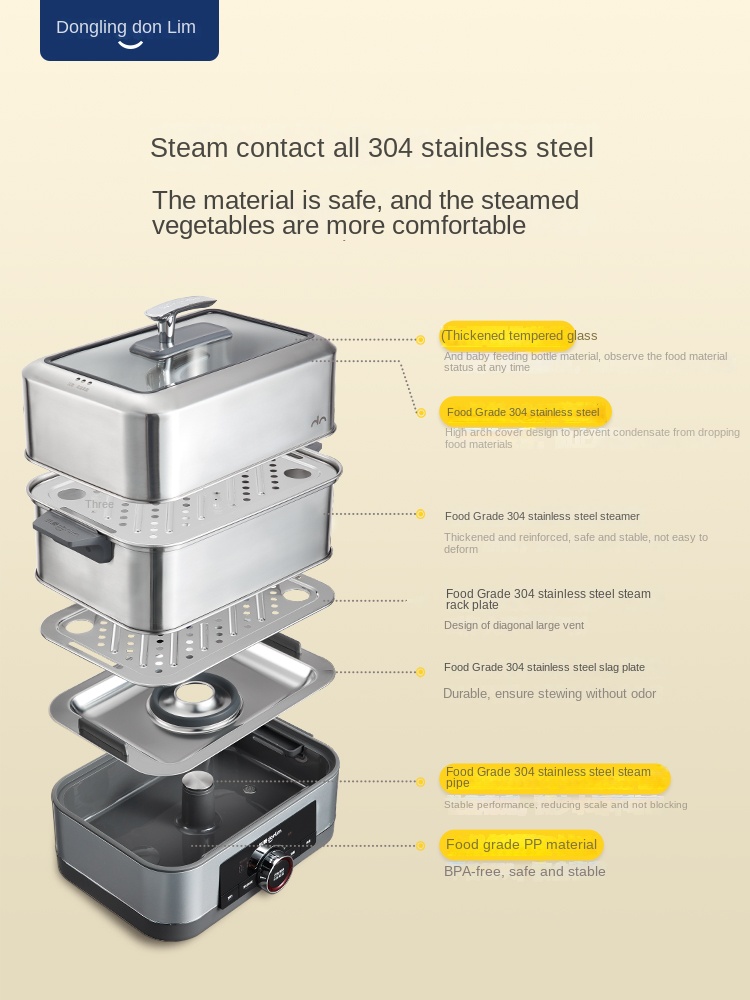 Donlim DL-1005-vaporera multif - Commercial Kitchen Steamer reseña y precio