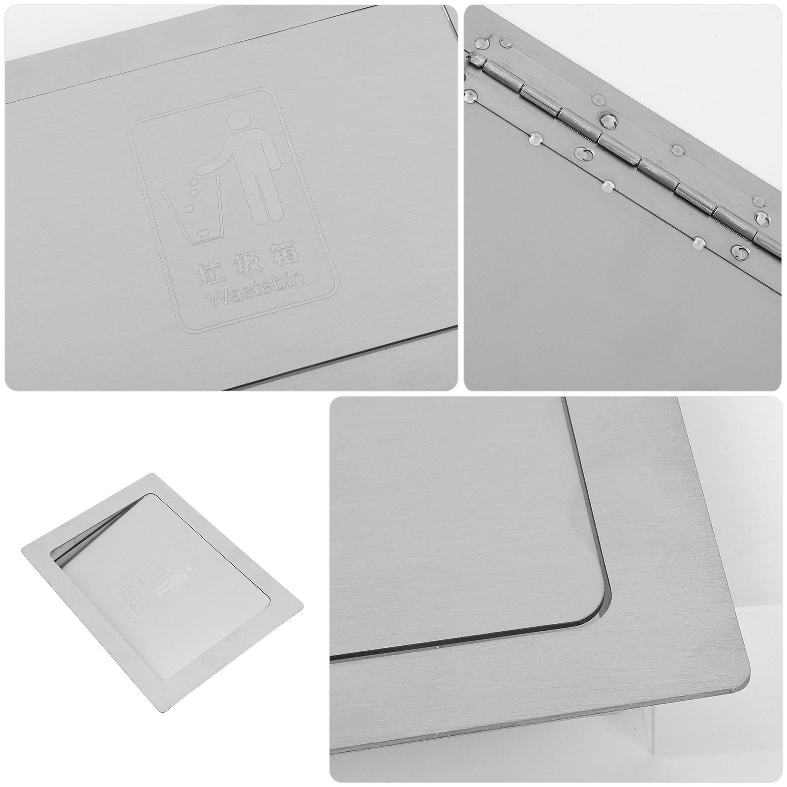 Tapa de cubo de basura empotra - Commercial Kitchen Garbage Can reseña y precio