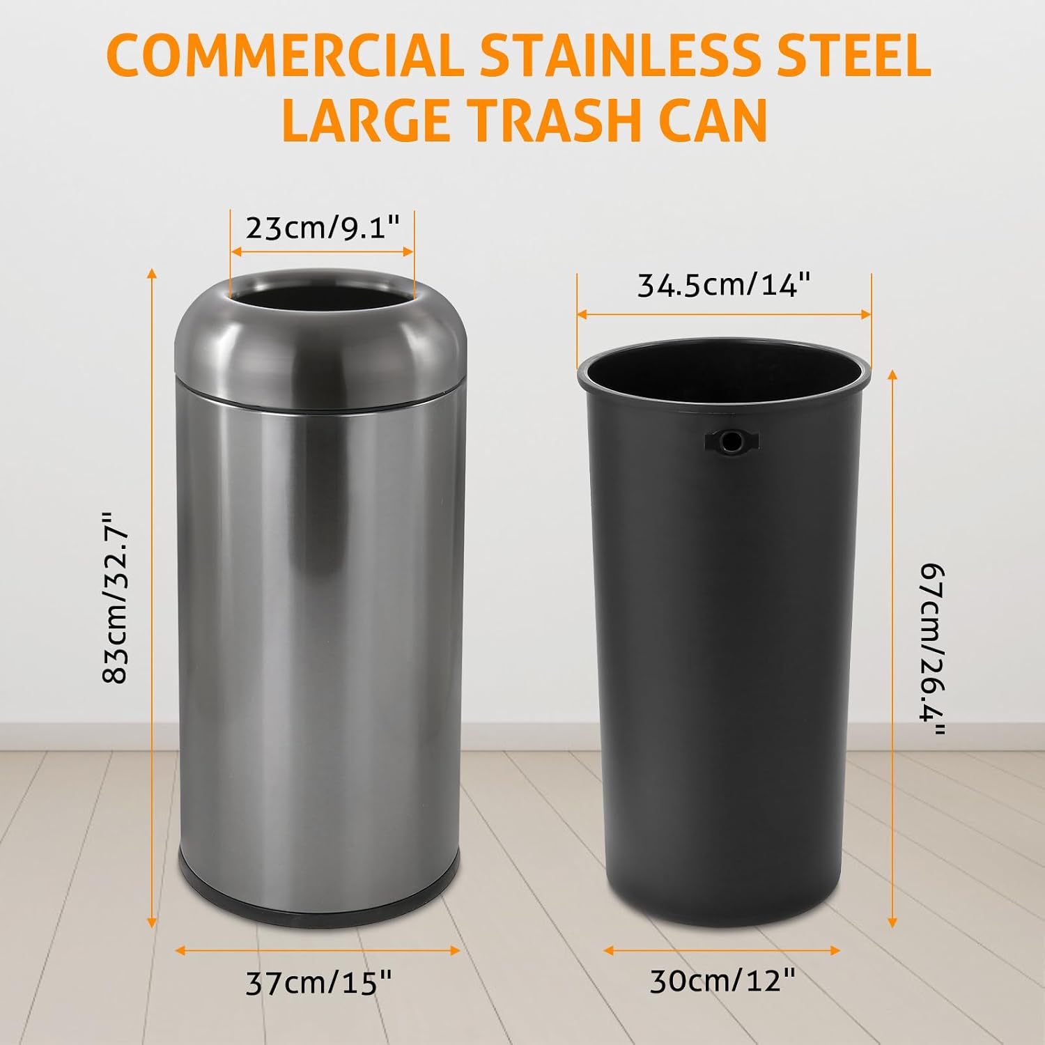 Cubo de basura comercial grand - Commercial Kitchen Garbage Can reseña y precio