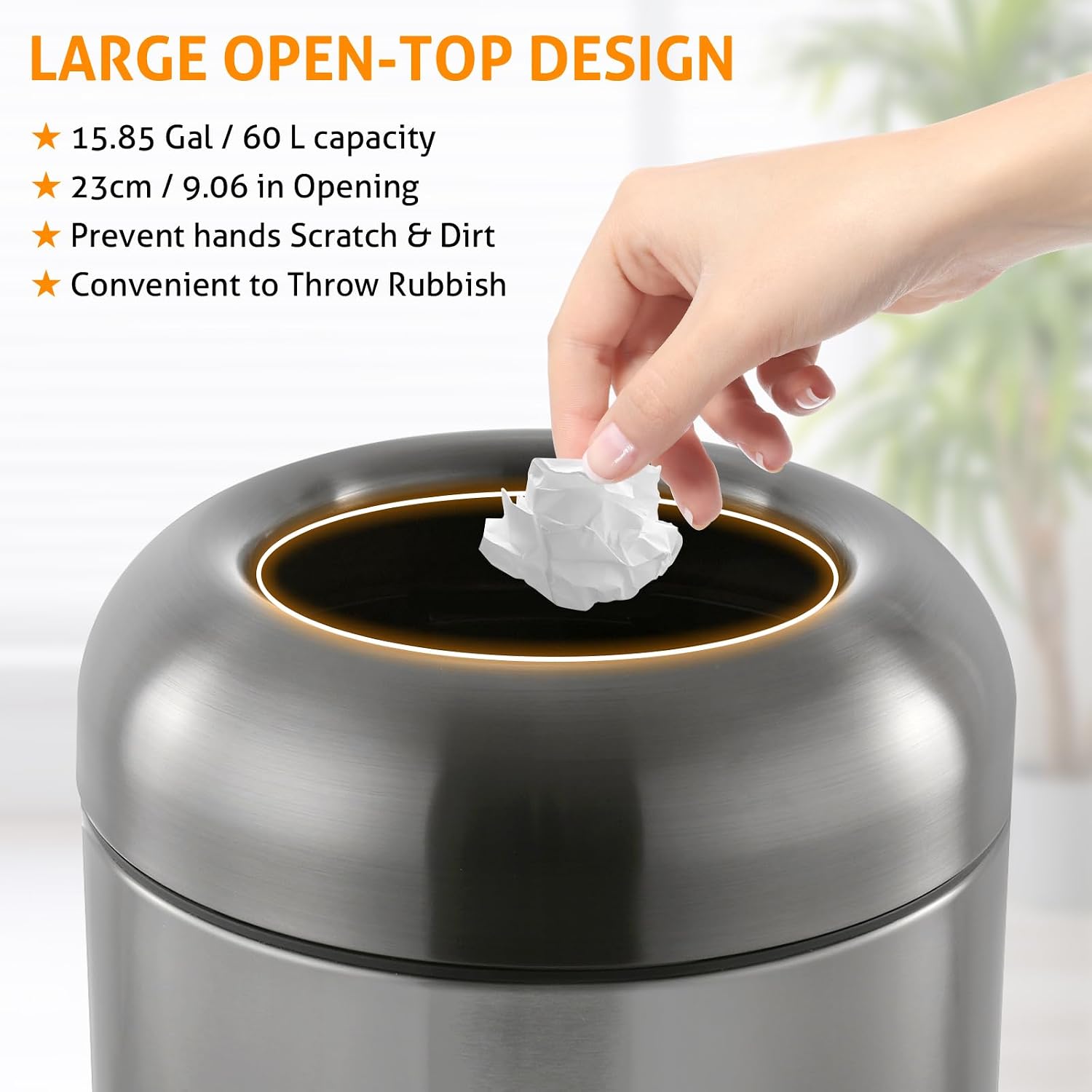 Cubo de basura comercial grand - Commercial Kitchen Garbage Can reseña y precio