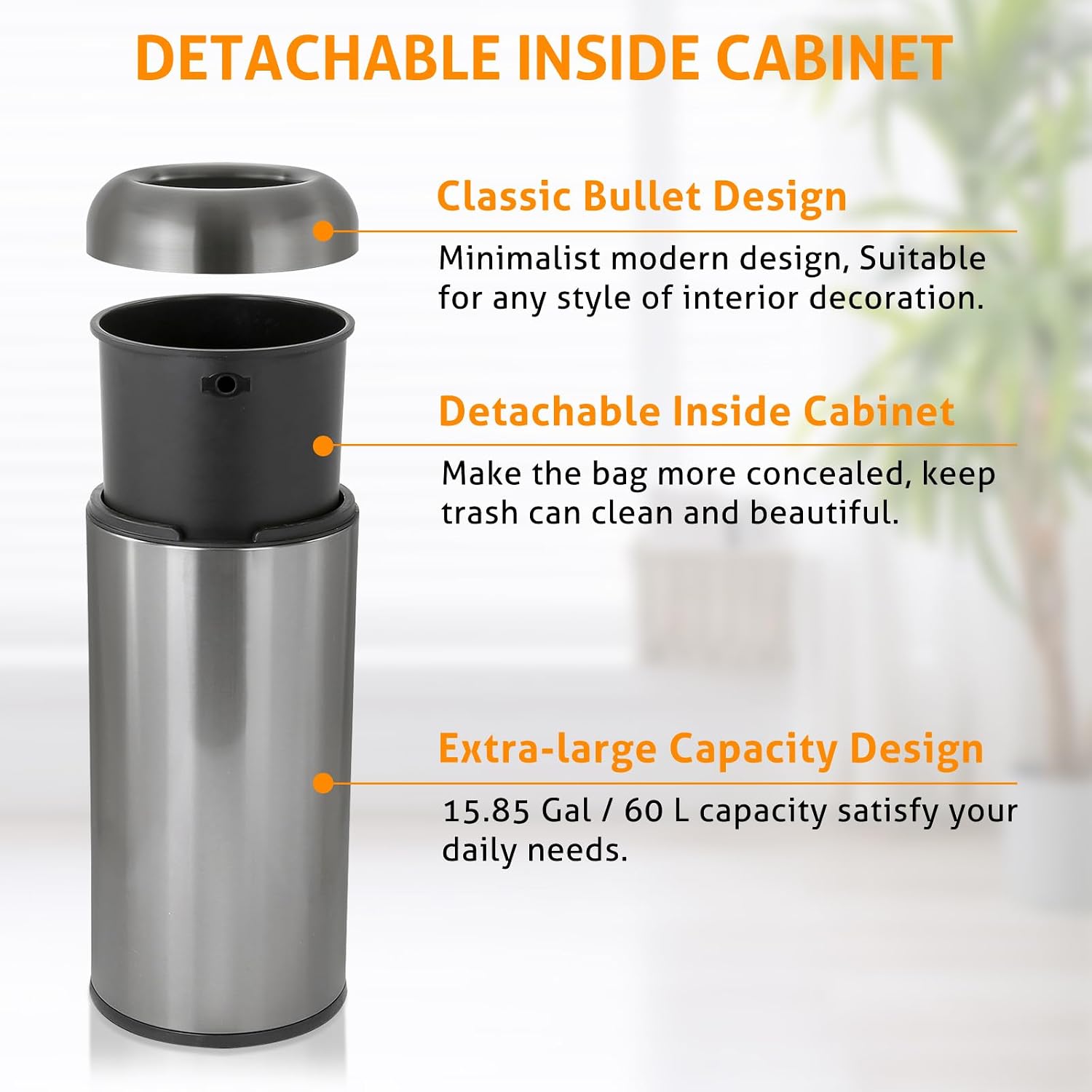 Cubo de basura comercial grand - Commercial Kitchen Garbage Can reseña y precio