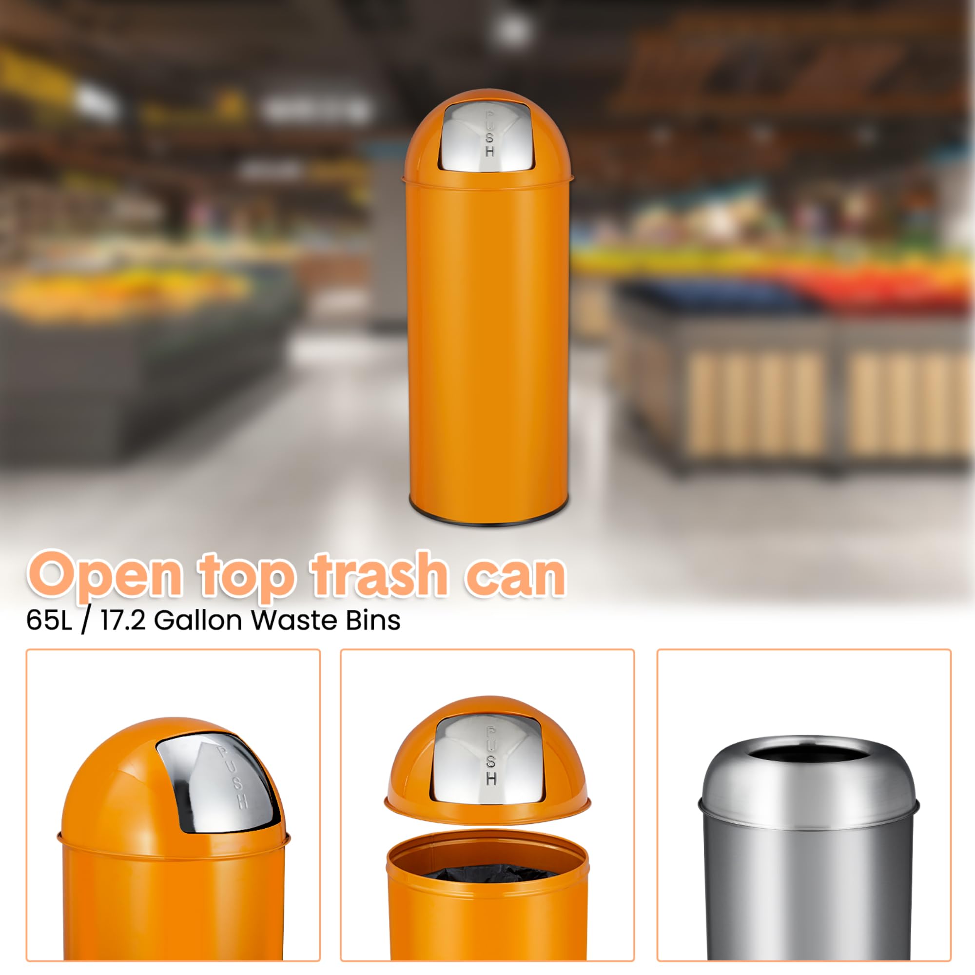 Cubo de Basura de 65 Litros co - Commercial Kitchen Garbage Can reseña y precio