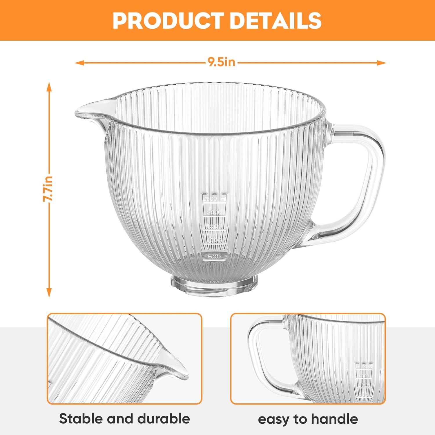 GVODE Cuenco de vidrio para ba - Commercial Kitchen Juicer reseña y precio